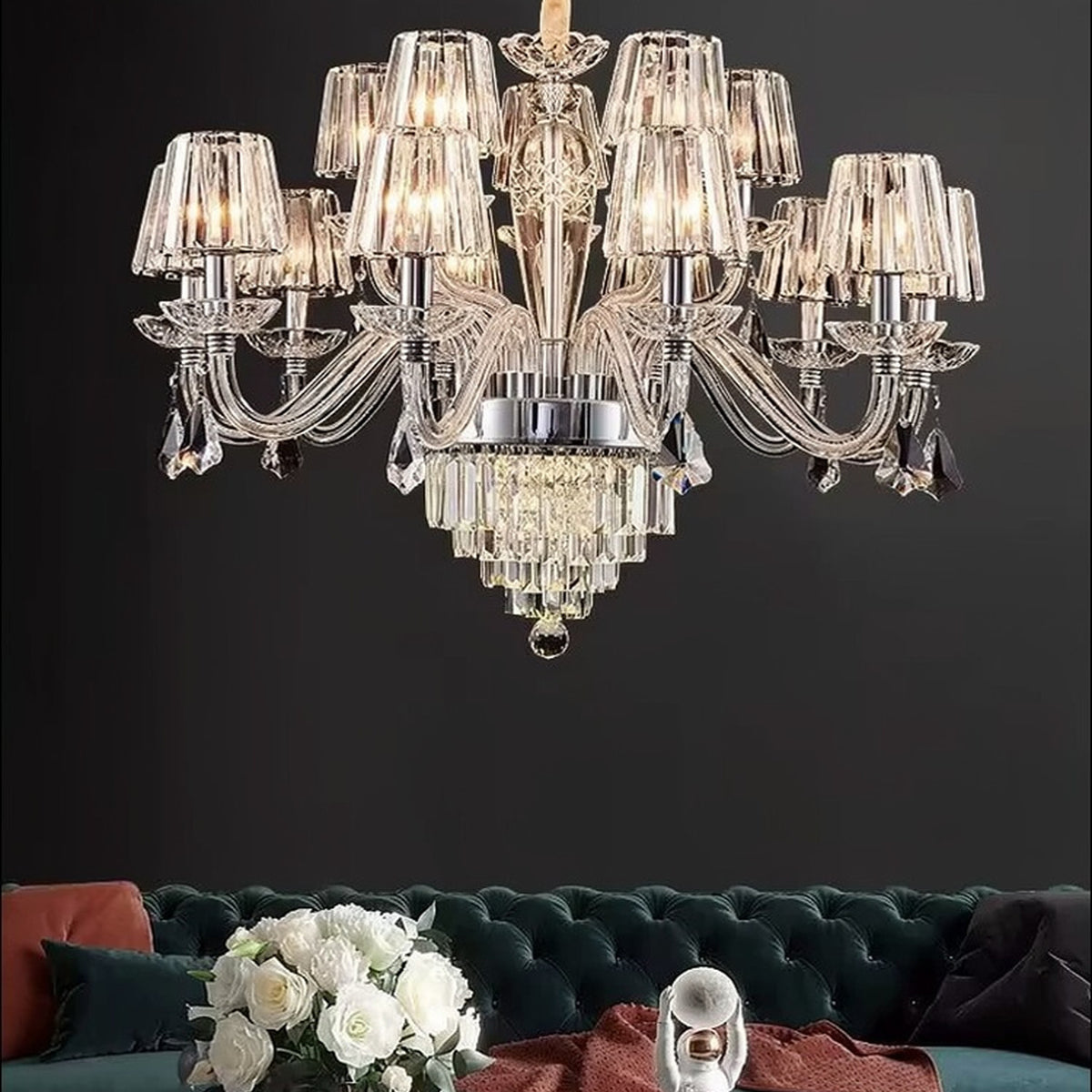 AM0859 — Modern Luxury Crystal French Chandelier for Living Rooms & Dining Rooms