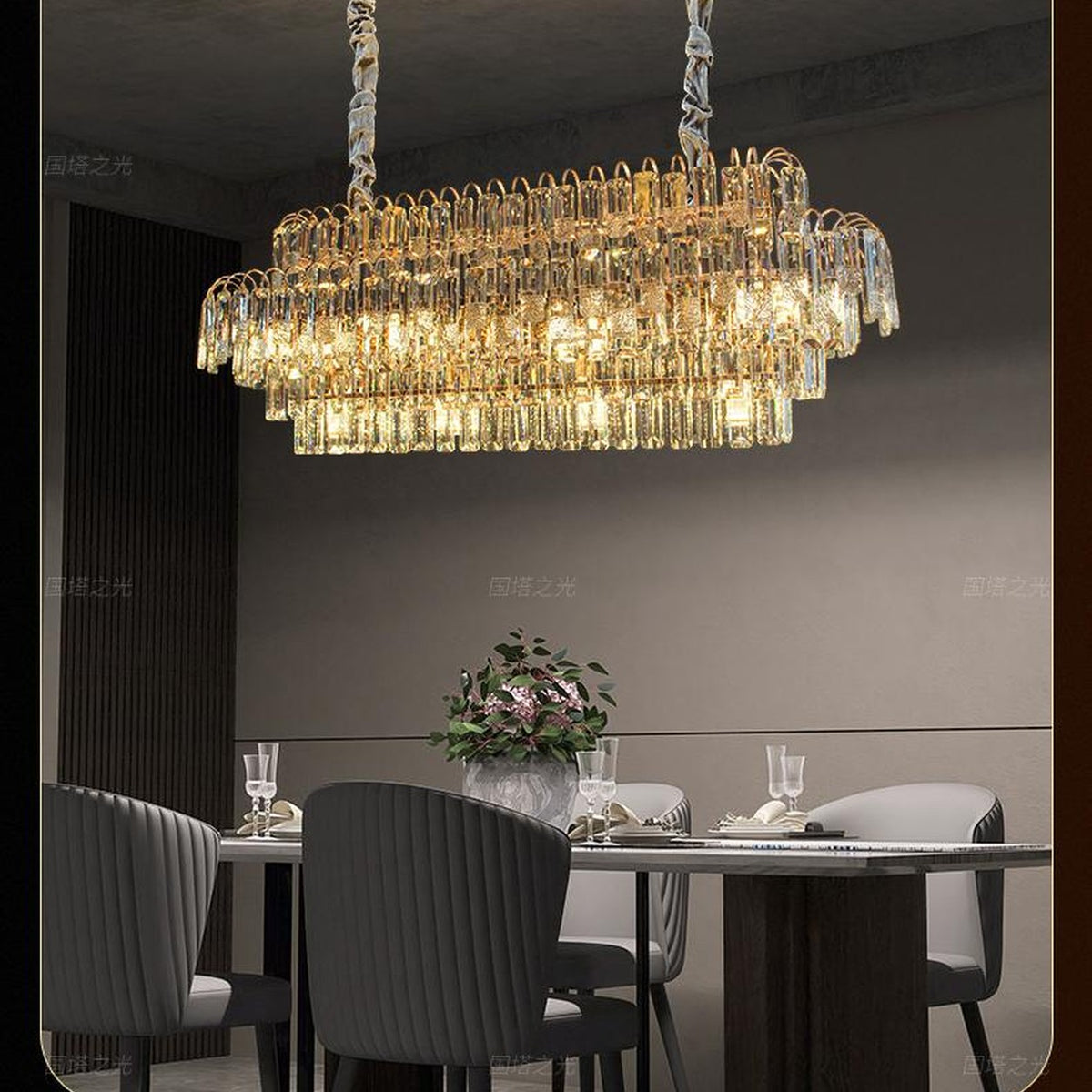 AM0489 — Luxury Crystal Chandelier for Living Rooms