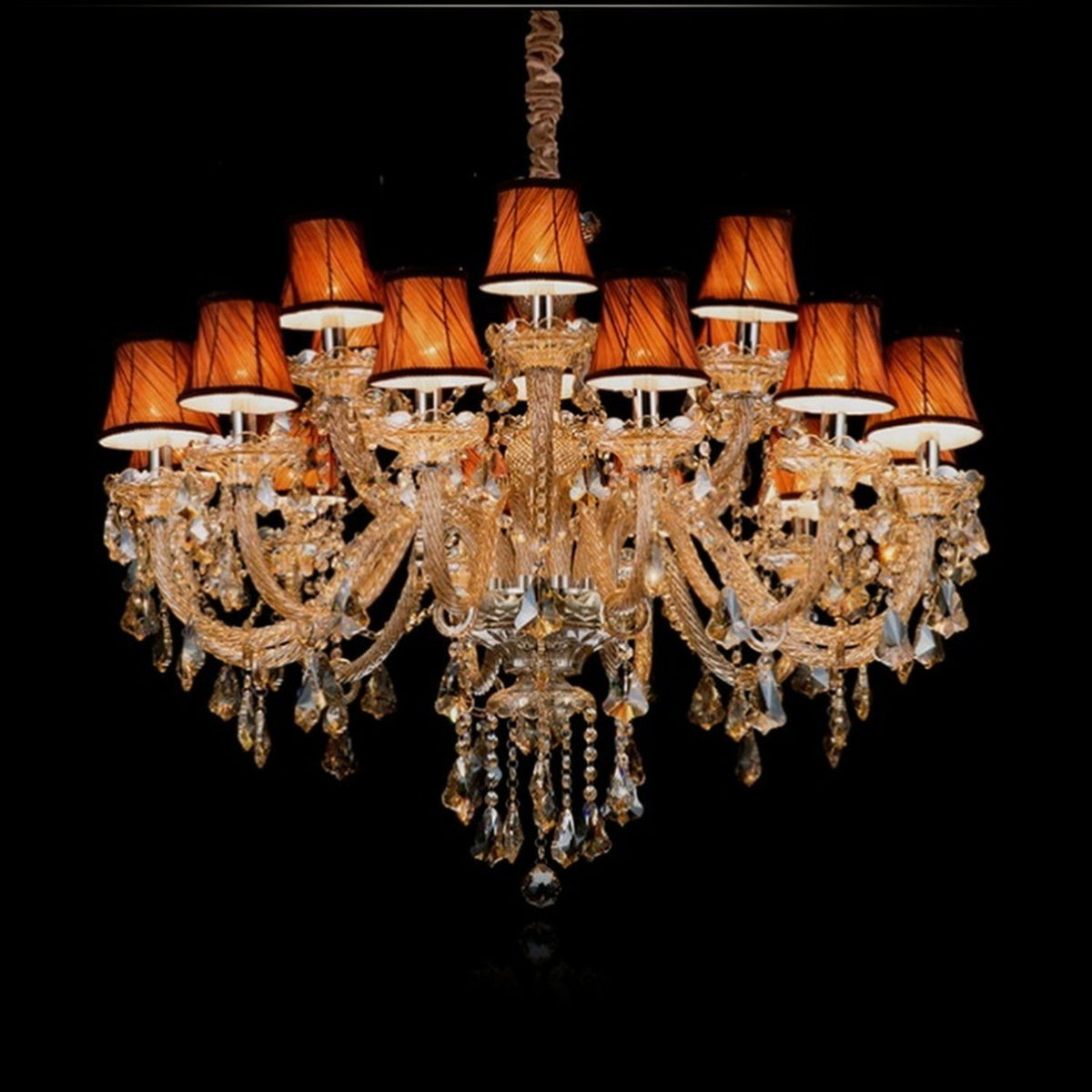 AM0779 — European Candle Grand Hall Iron Chandelier for Bedrooms & Studies