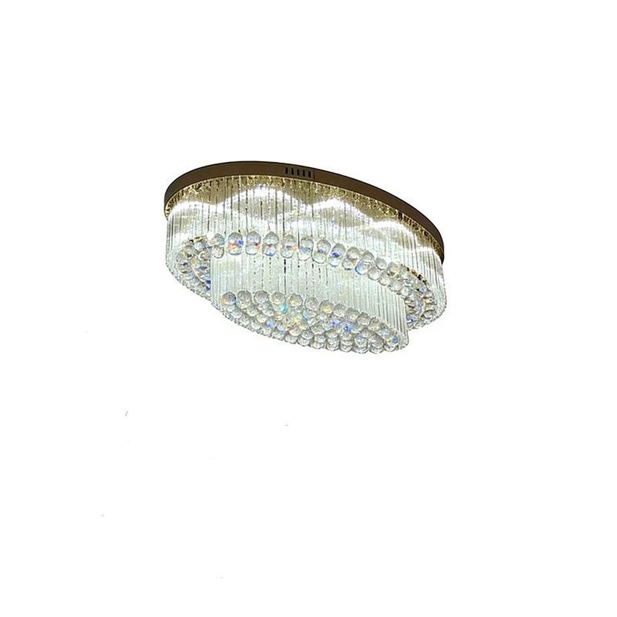 AM0590 — Round Crystal Ceiling Light for Hallways