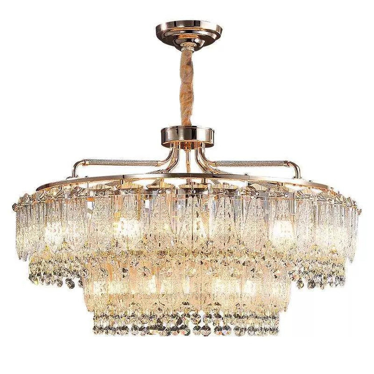 AM0589 — Light Luxury Crystal Chandelier for Living Rooms