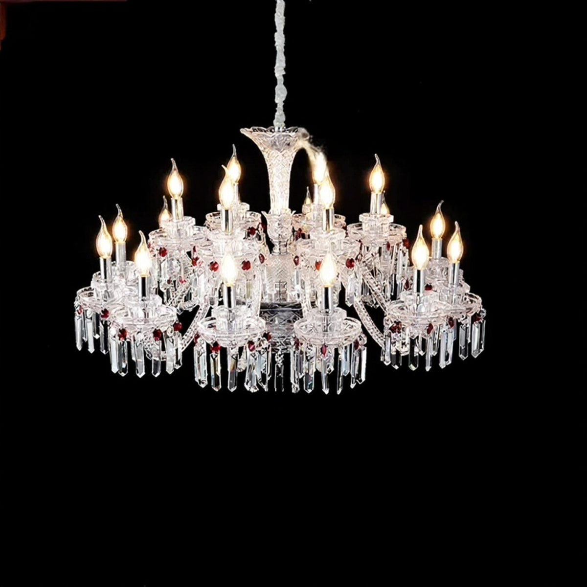 AM0842 — French Candle Crystal Chandelier for Living Rooms & Dining Rooms
