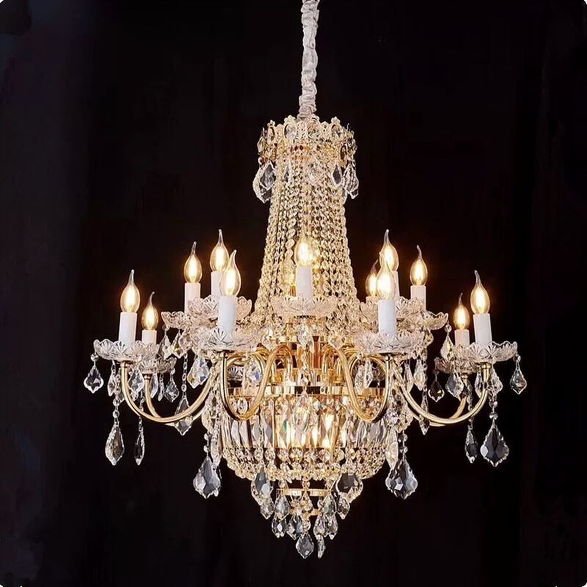 AM0835 — Modern Luxury Stairwell Iron Chandelier for Loft Spaces & Duplex Spaces