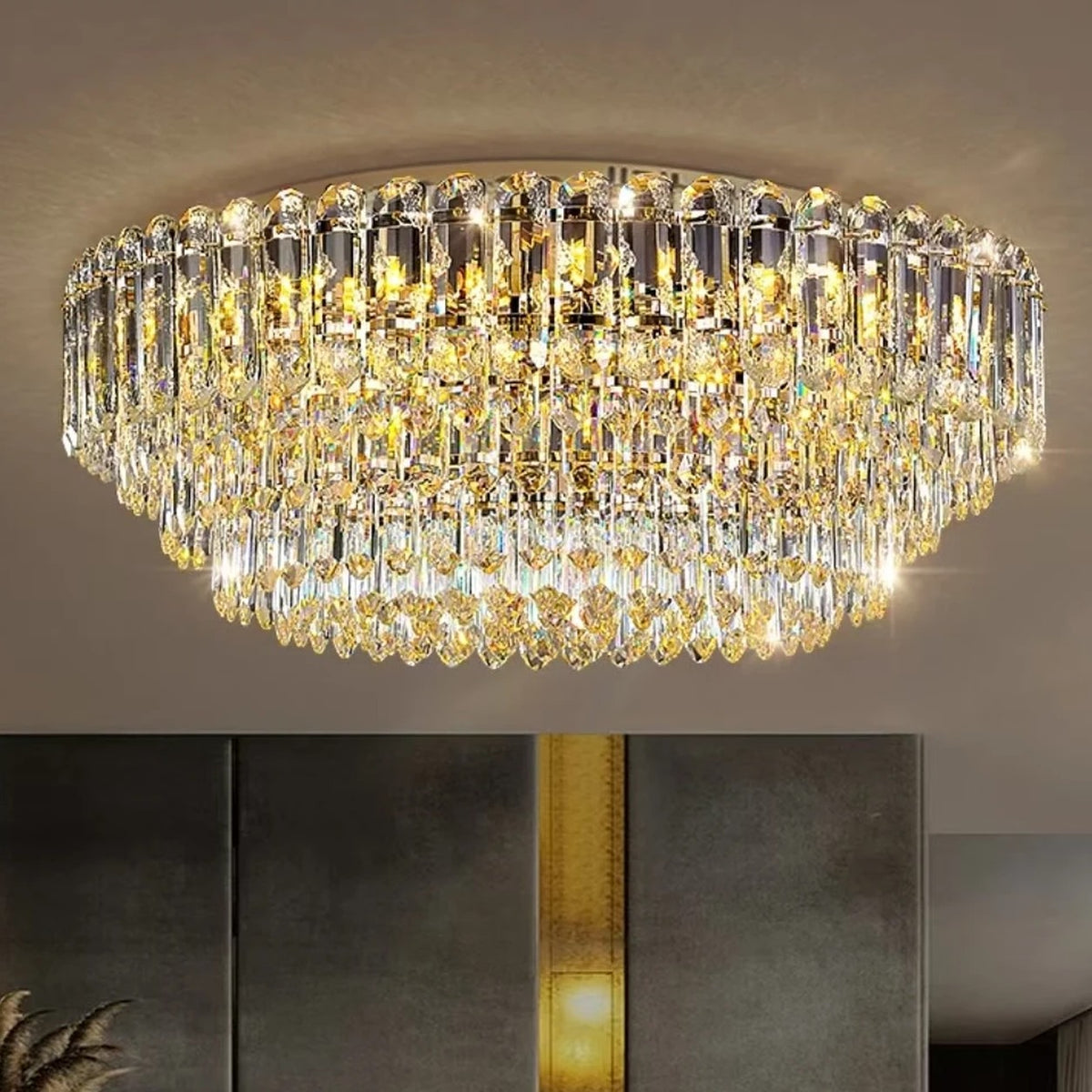 AM0689 — Postmodern Crystal Chandelier for Living Rooms