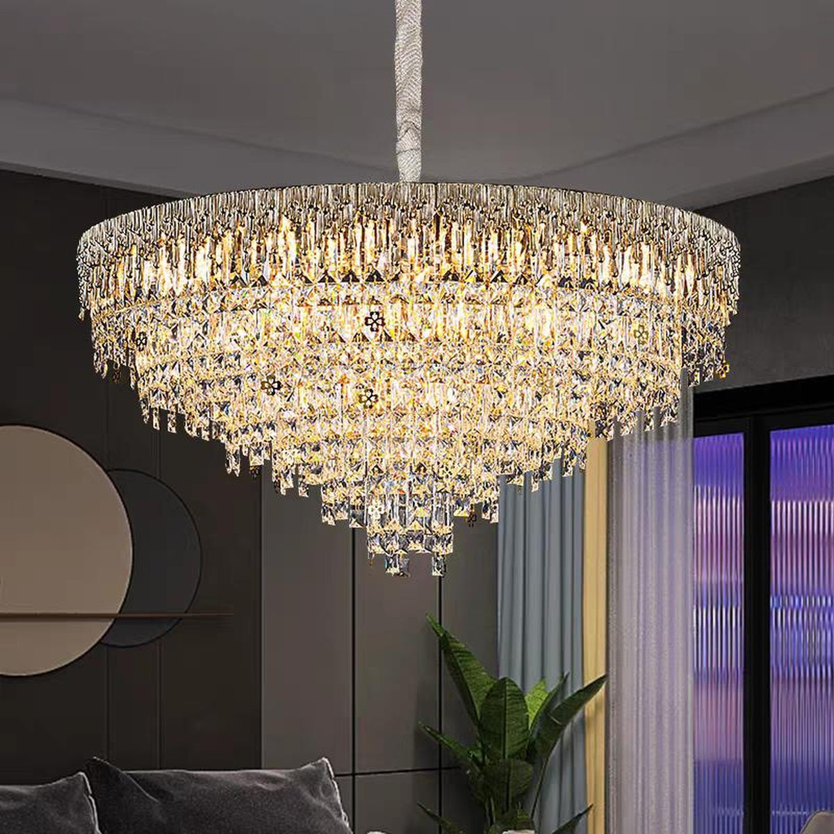 AM0670 — Modern Luxury Crystal Chandelier for Living Rooms