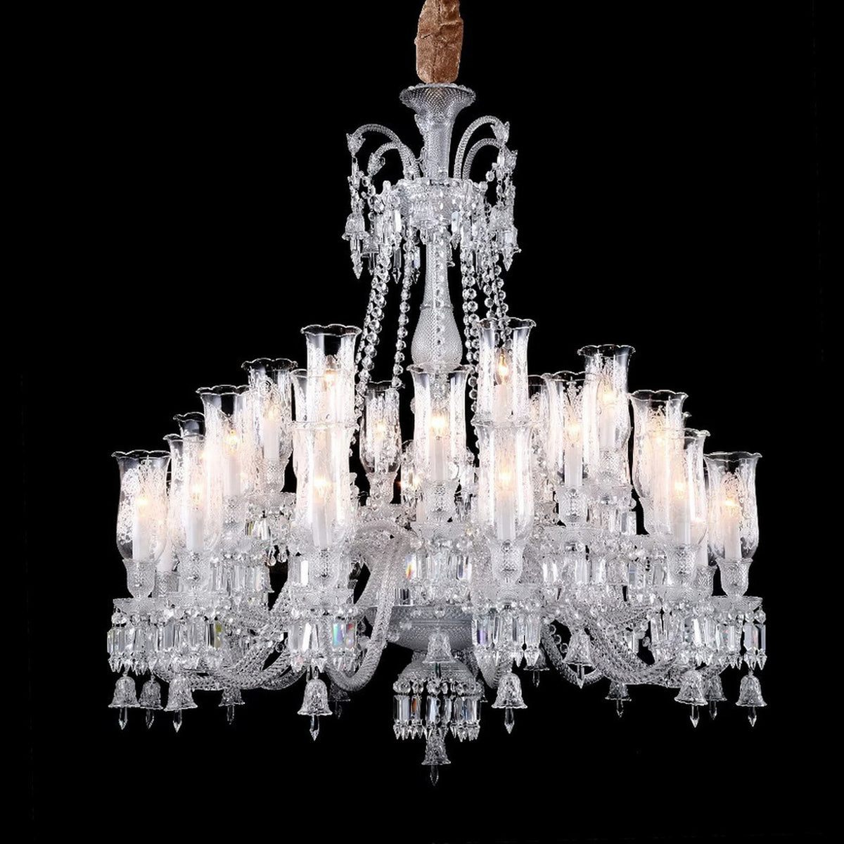 AM0707 — European Candle Crystal Glass Chandelier for Living Rooms & Dining Rooms