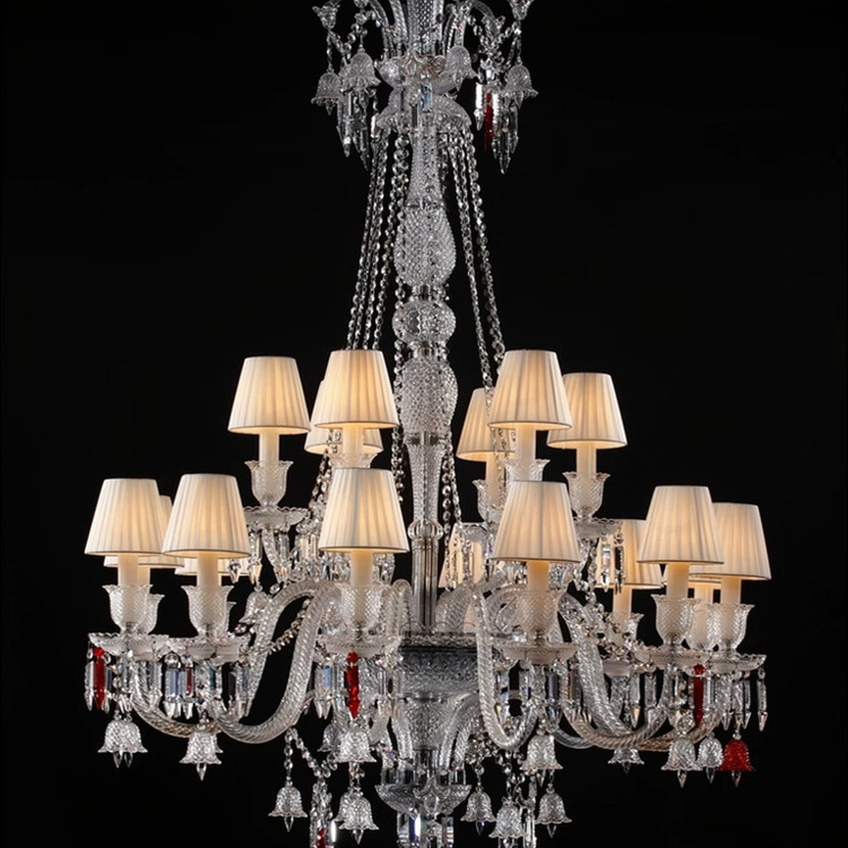 AM0860 — European Duplex Grand Hall Glass Chandelier for Living Rooms
