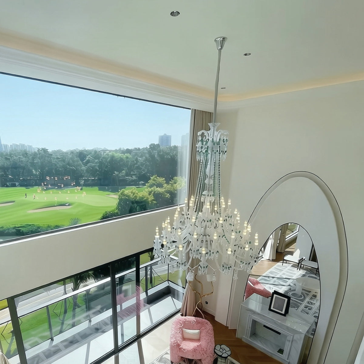 AM0742 — European Two-tier Crystal Chandelier for Living Rooms & Dining Rooms