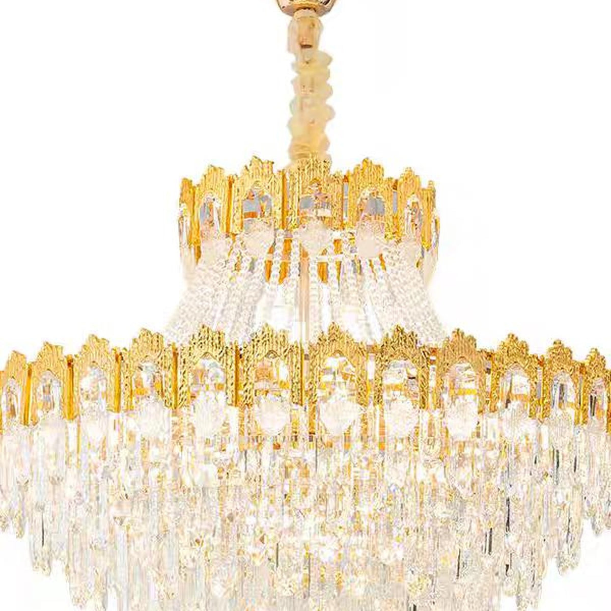 AM0549 — Light Luxury Stairwell Crystal Chandelier for Living Rooms