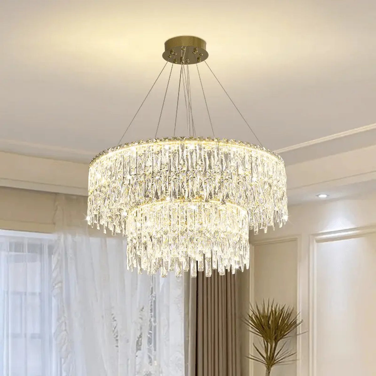 AM0623 — Modern Luxury Crystal Chandelier for Living Rooms
