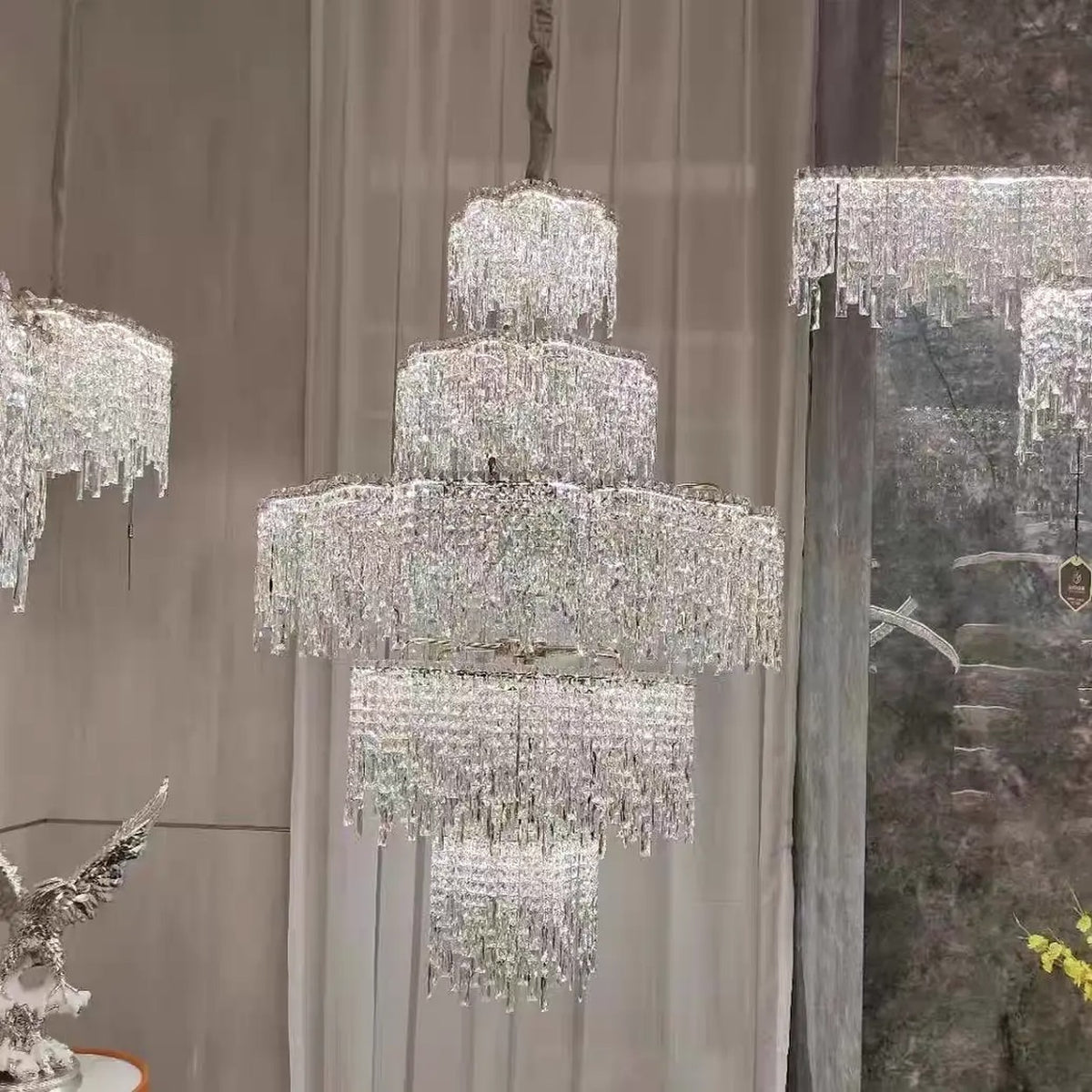 AM0617 — Modern Minimalist Crystal Chandelier for Living Rooms