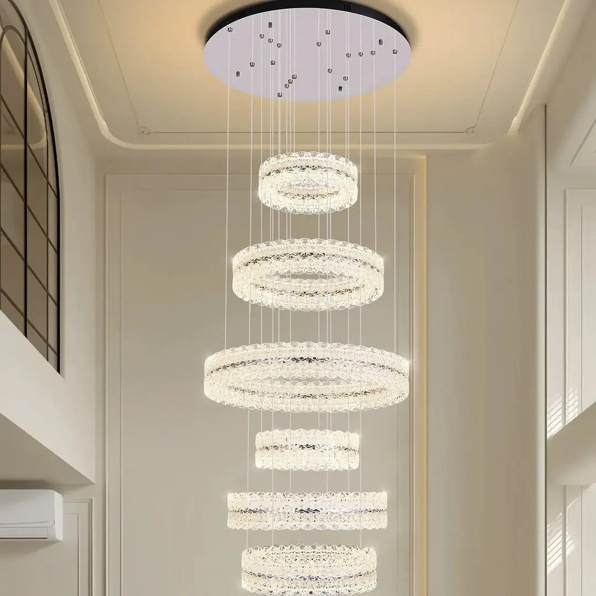AM0547 — Modern Minimalist Stairwell Chandelier for Living Rooms