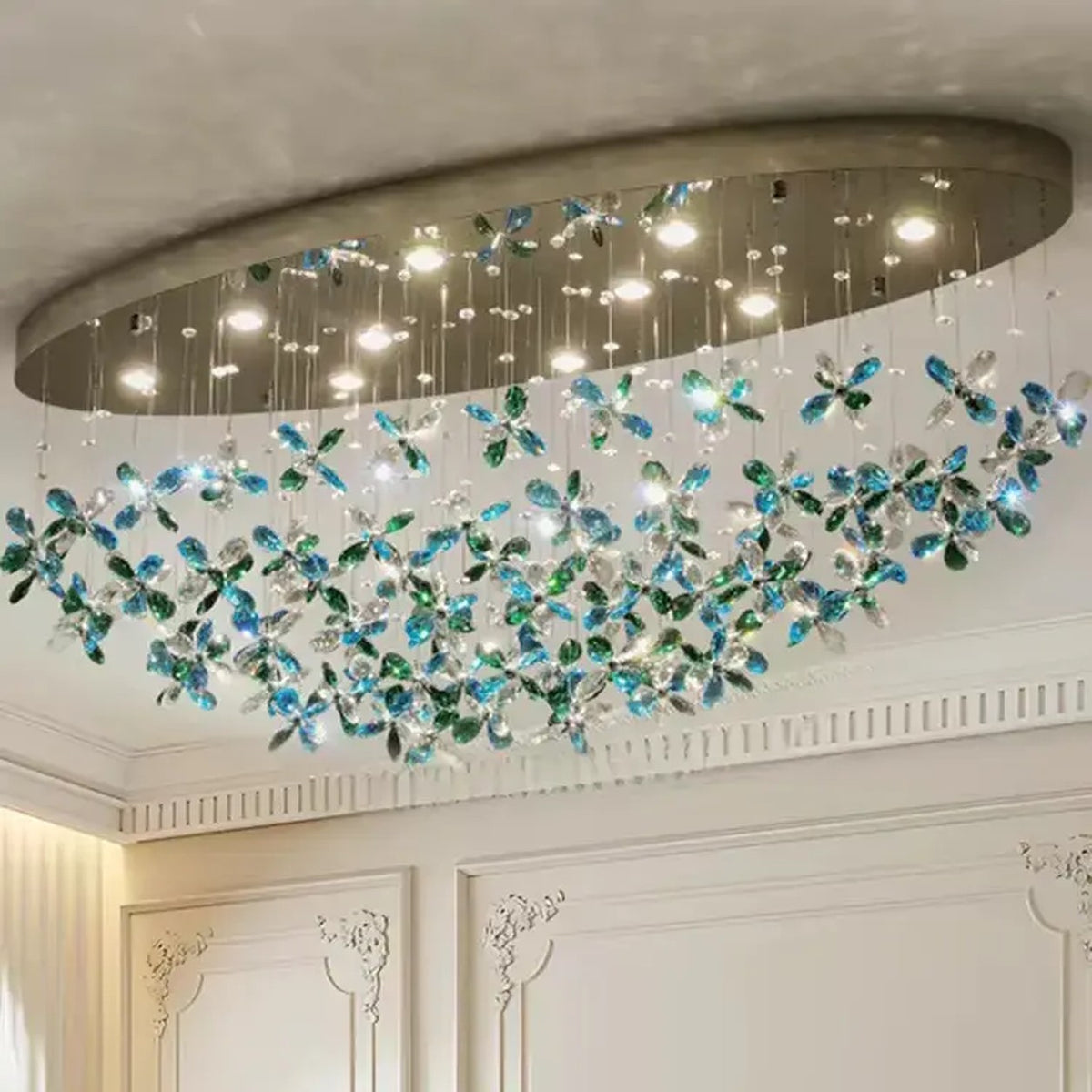 AM0674 — Modern Minimalist Crystal Ceiling Light for Living Rooms