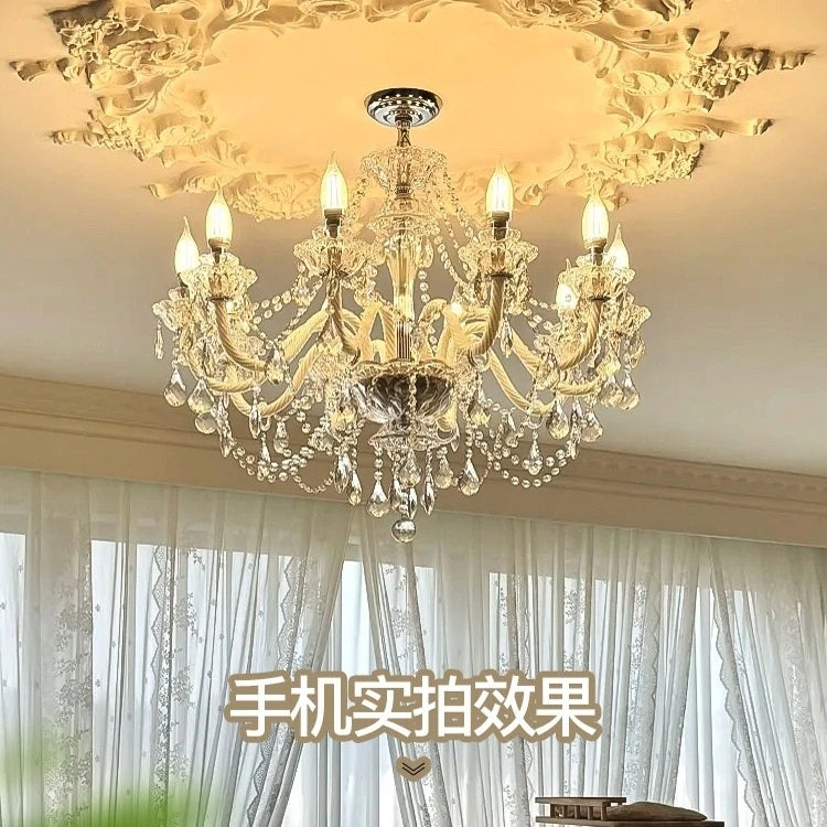 AM0013 · French Crystal Palace-Inspired Zinc Alloy Chandelier for Dining Rooms — AM0013, view 3