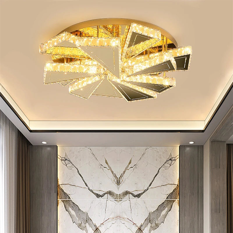 AM0119 · French Flush Mount Square Ceiling Light for Bedrooms · 4 Configurations — AM0119, view 3