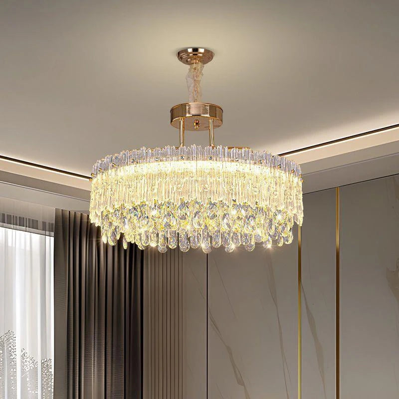 AM0055 · French Tiered Composition Crystal Chandelier for Living Spaces · 5 Configurations — AM0055, view 3