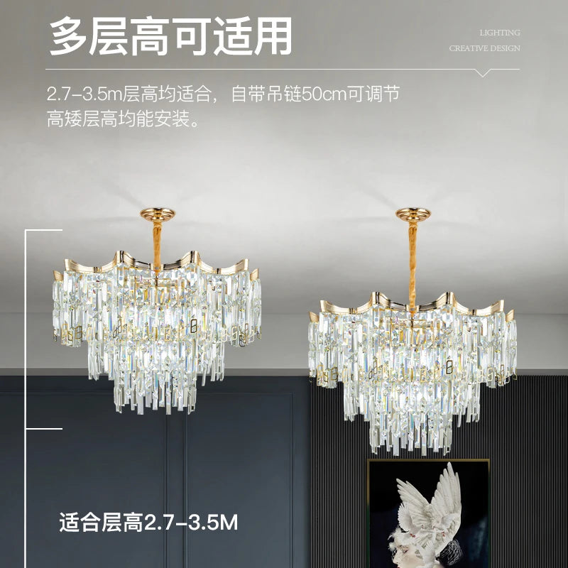 AM0057 · Postmodern Crystal Chandelier for Living Spaces · 5 Configurations — AM0057, view 4