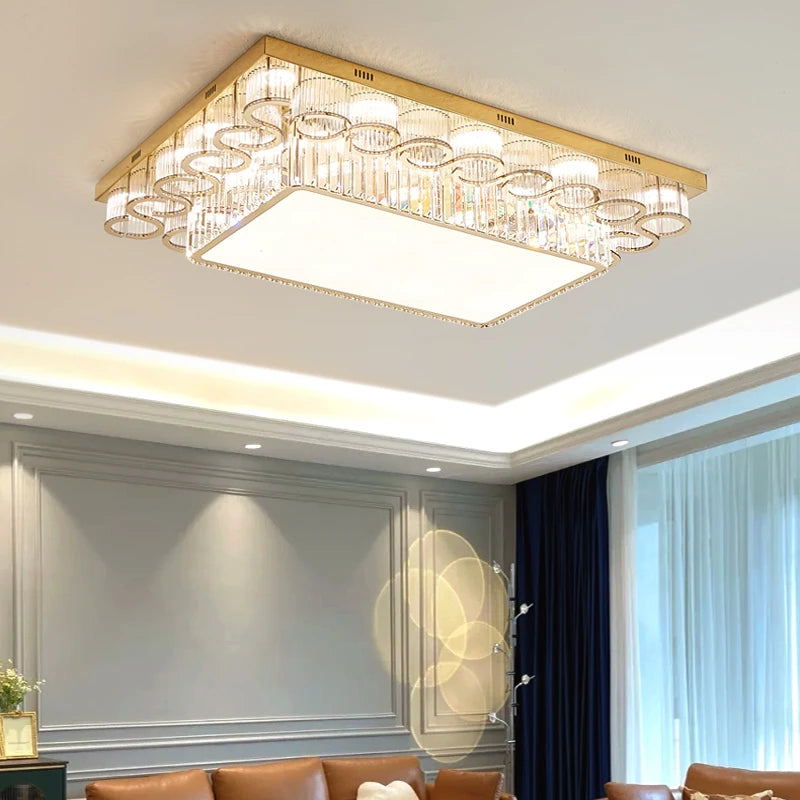 AM0112 · French Flush Mount Oval Ceiling Light for Bedrooms · 6 Configurations — AM0112, view 4
