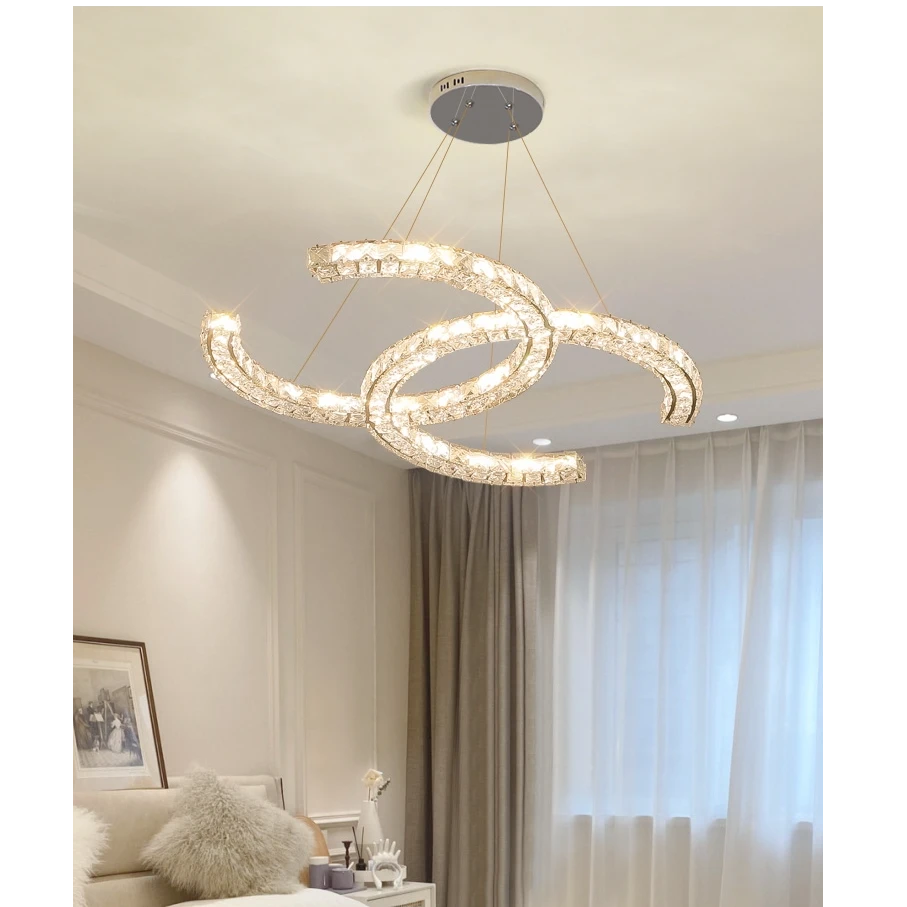 AM0085 · French Round Flush Mount Ceiling Light for Bedrooms · 8 Configurations — AM0085, view 4