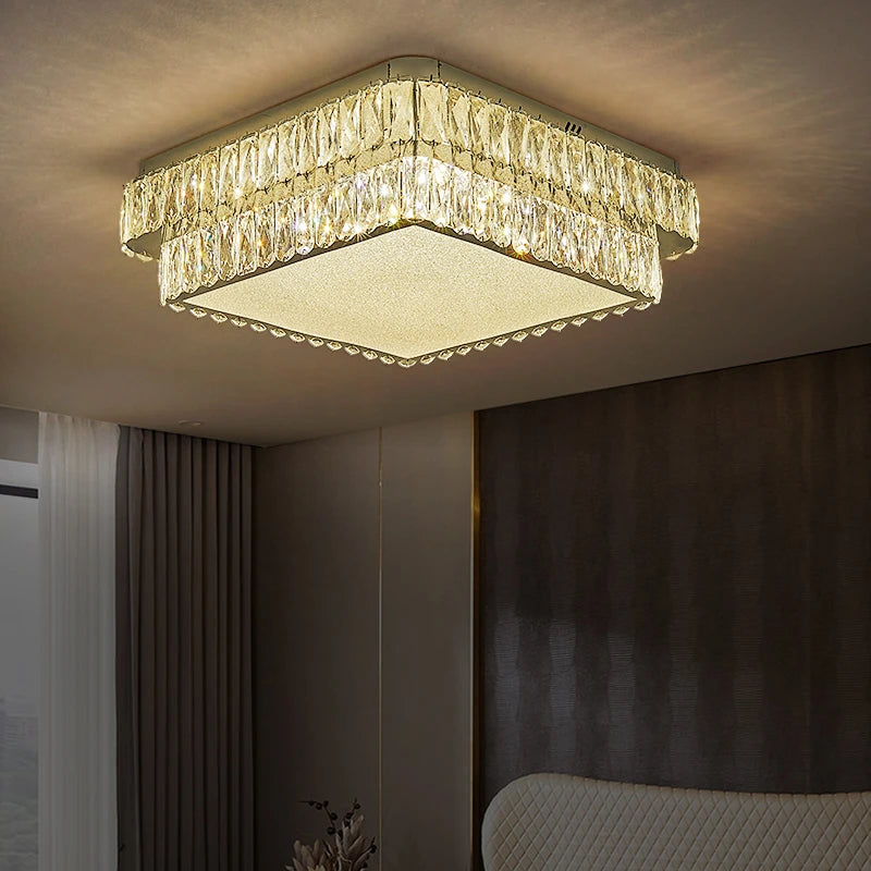 AM0121 · French Flush Mount Diamond Ceiling Light for Bedrooms · 6 Configurations — AM0121, view 4