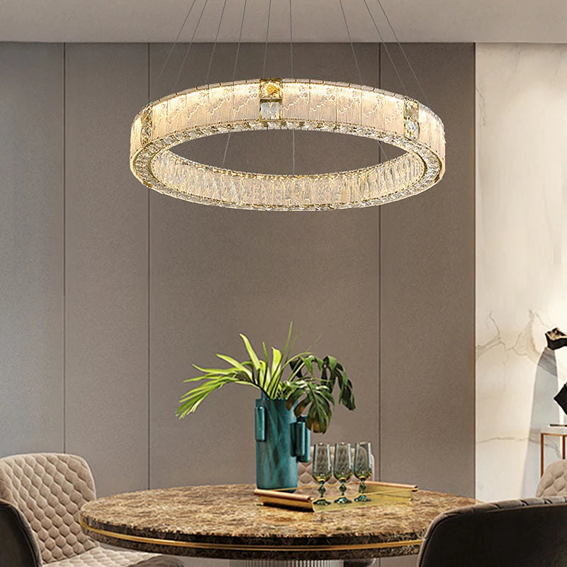 AM0056 · Modern Minimalist Crystal Chandelier for Dining Rooms · 18 Configurations — AM0056, view 4