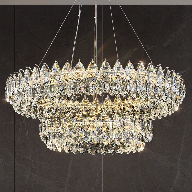 AM0075 · Italian Tiered Composition Crystal Chandelier for Living Spaces · 9 Configurations — AM0075, view 4