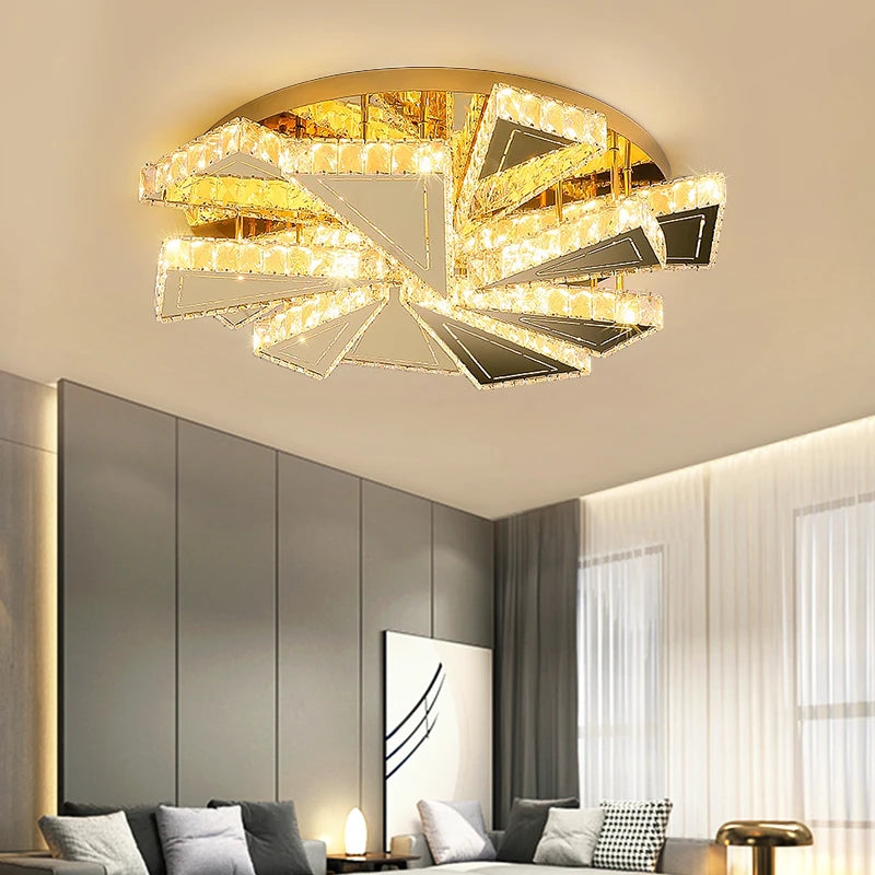 AM0119 · French Flush Mount Square Ceiling Light for Bedrooms · 4 Configurations — AM0119, view 4