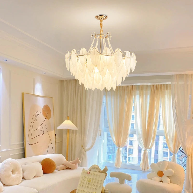 AM0035 · French Cream-Tone Crystal Chandelier for Living Spaces · 5 Configurations — AM0035, view 4