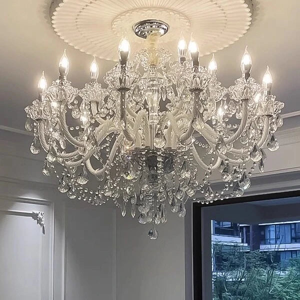 AM0013 · French Crystal Palace-Inspired Zinc Alloy Chandelier for Dining Rooms — AM0013, view 4