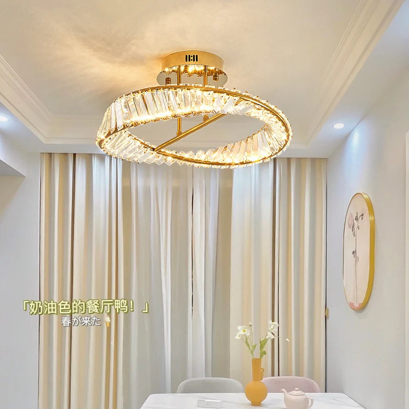 AM0120 · French Round Flush Mount Ceiling Light for Bedrooms · 2 Configurations — AM0120, view 4