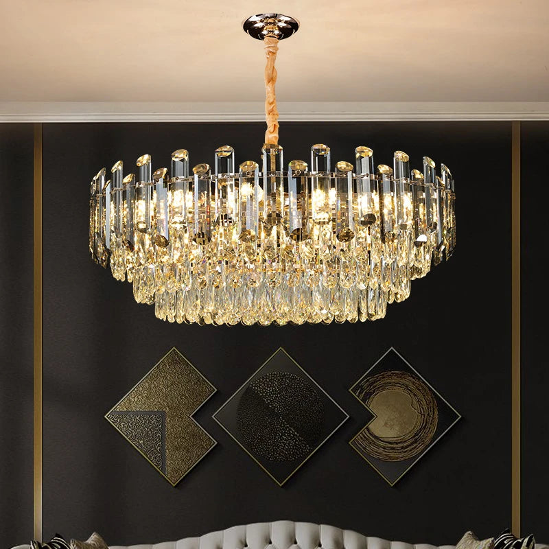AM0045 · Modern Minimalist Crystal Chandelier for Living Spaces · 5 Configurations — AM0045, view 4