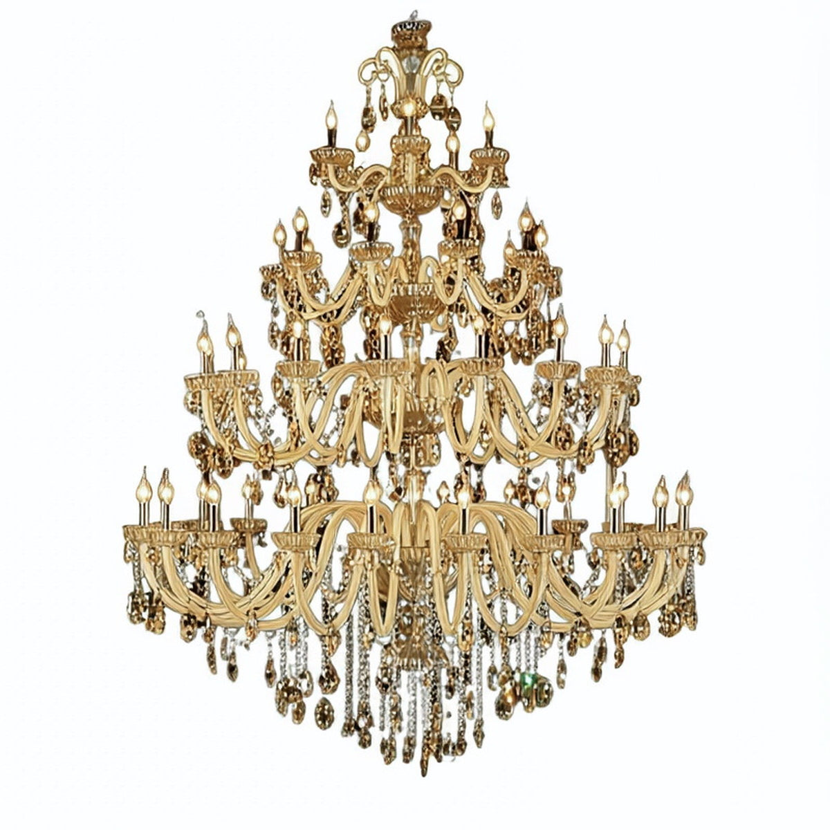 AM0799 — European Candle Stainless Steel Chandelier for Loft Spaces & Duplex Spaces