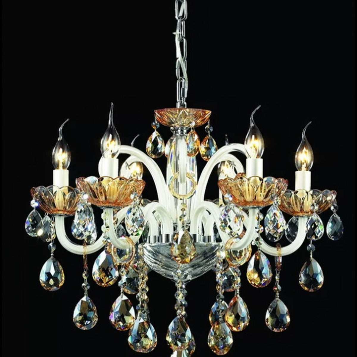 AM0790 — European Candle Crystal Chandelier for Living Rooms & Dining Rooms