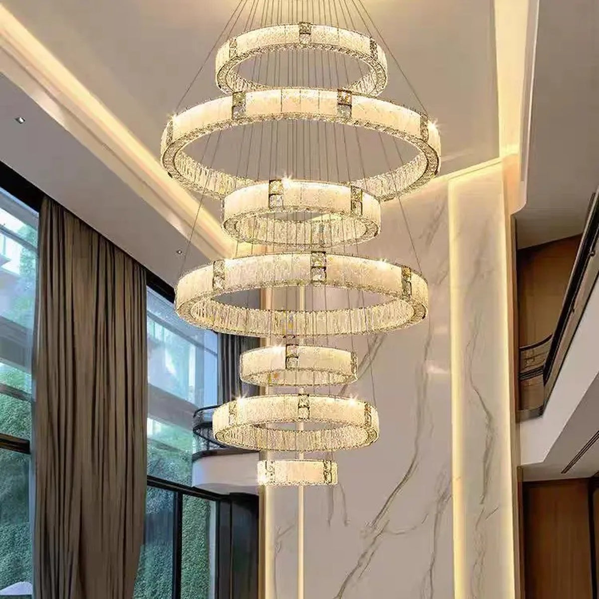 AM0524 — Modern Luxury Crystal Chandelier for Living Rooms