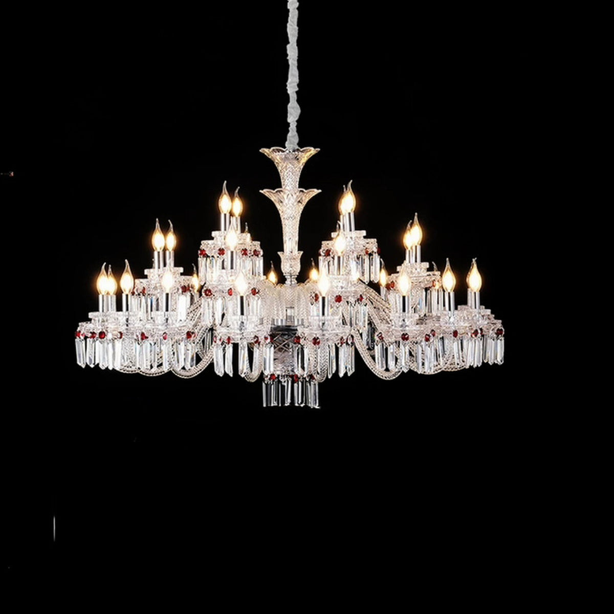AM0842 — French Candle Crystal Chandelier for Living Rooms & Dining Rooms