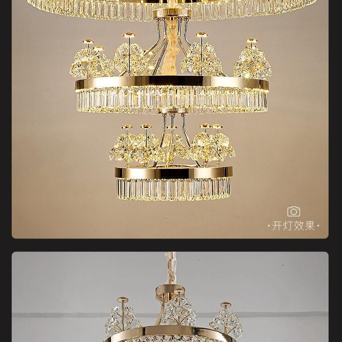 AM0578 — Postmodern Fortune Tree Crystal Chandelier for Living Rooms