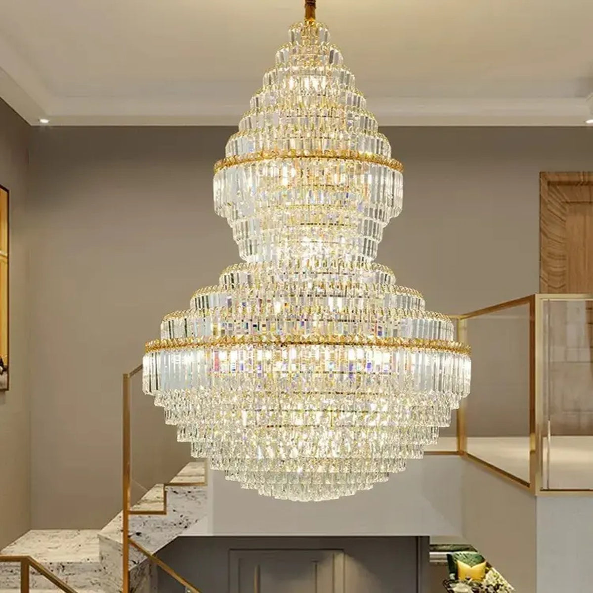 AM0581 — Light Luxury Crystal Chandelier for Living Rooms