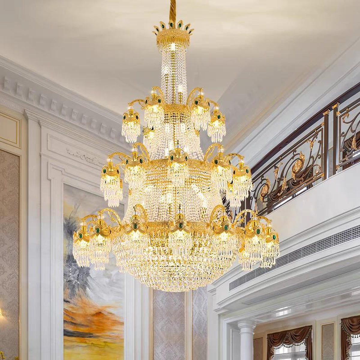 AM0618 — Light Luxury Crystal Chandelier for Living Rooms