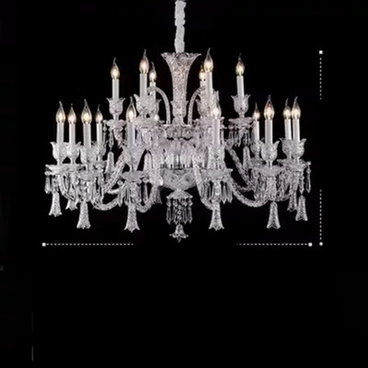 AM0864 — European Duplex Crystal Stainless Steel Chandelier for Living Rooms & Dining Rooms