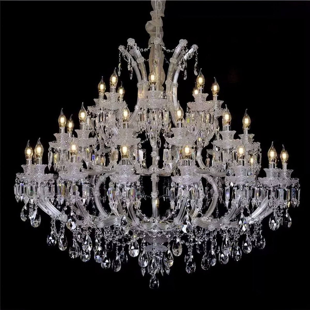 AM0811 — European Candle Crystal Chandelier for Living Rooms