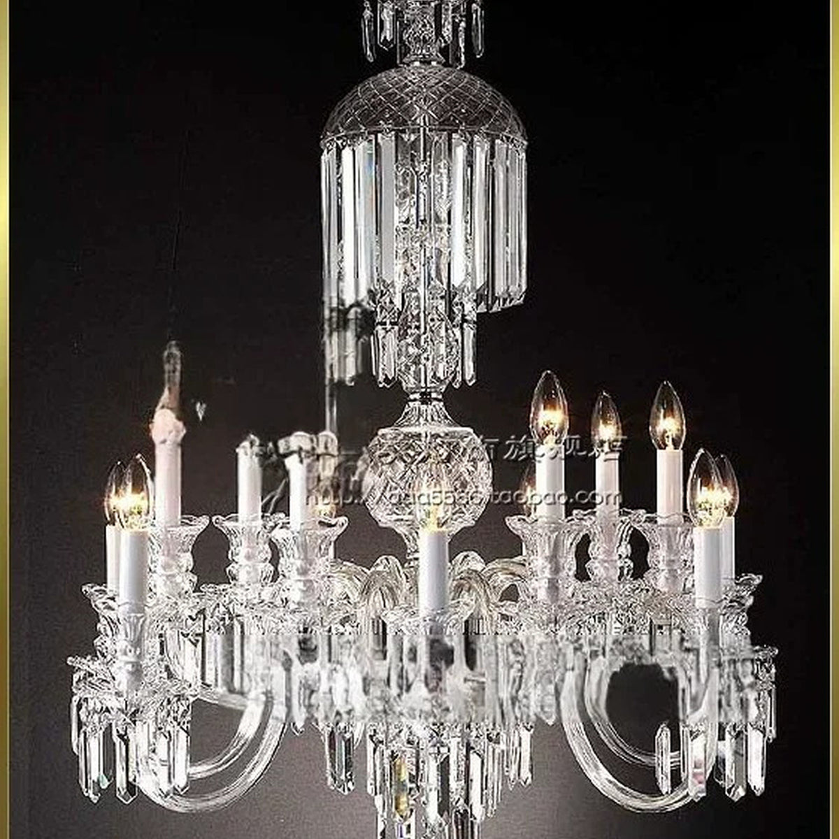 AM0741 — Modern Minimalist Candle Crystal Chandelier for Studies
