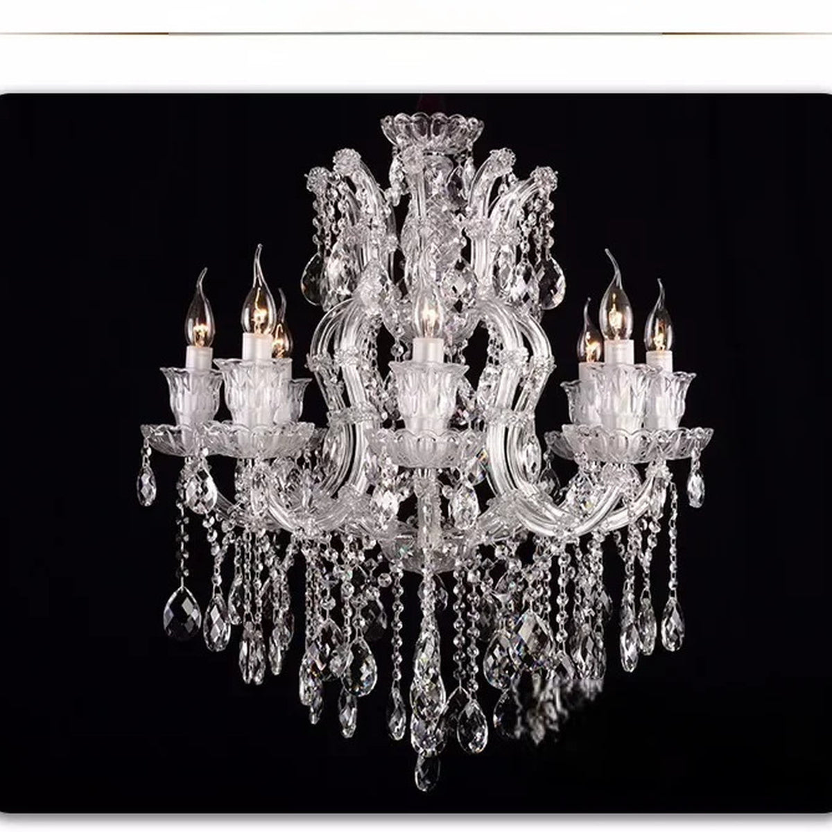 AM0801 — European Stairwell Duplex Crystal Chandelier for Living Rooms