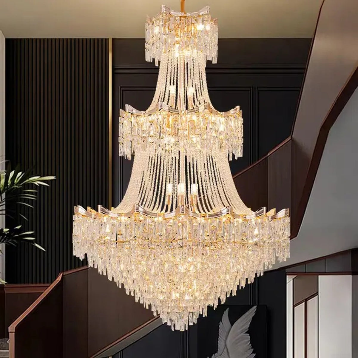 AM0475 — Light Luxury Crystal Chandelier for Living Rooms
