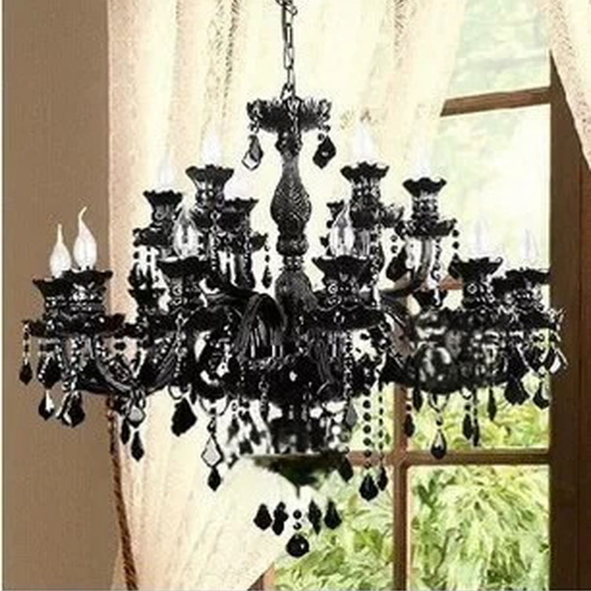 AM0706 — European Candle Crystal Chandelier for Hotels & Ballrooms