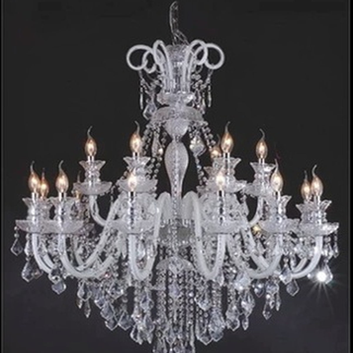 AM0705 — European Candle Crystal Chandelier for Living Rooms & Dining Rooms