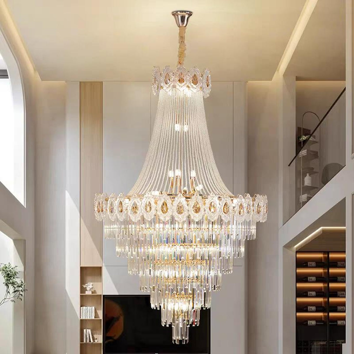 AM0684 — Light Luxury Crystal Chandelier for Living Rooms