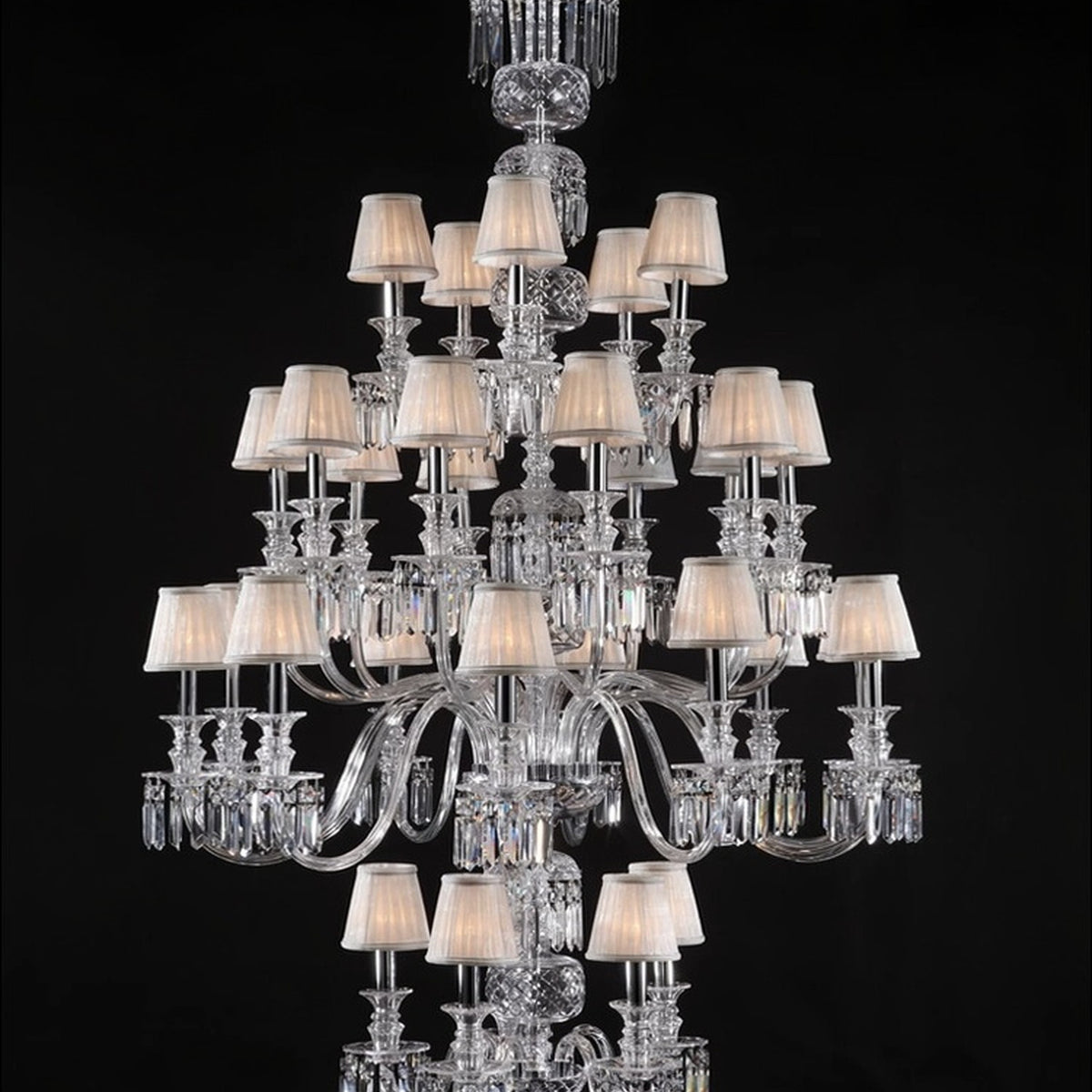 AM0860 — European Duplex Grand Hall Glass Chandelier for Living Rooms