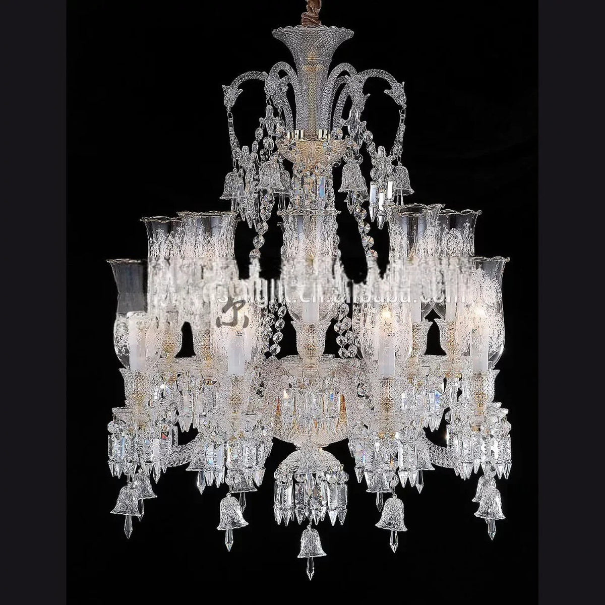 AM0820 — European Stairwell Duplex Crystal Chandelier for Living Rooms