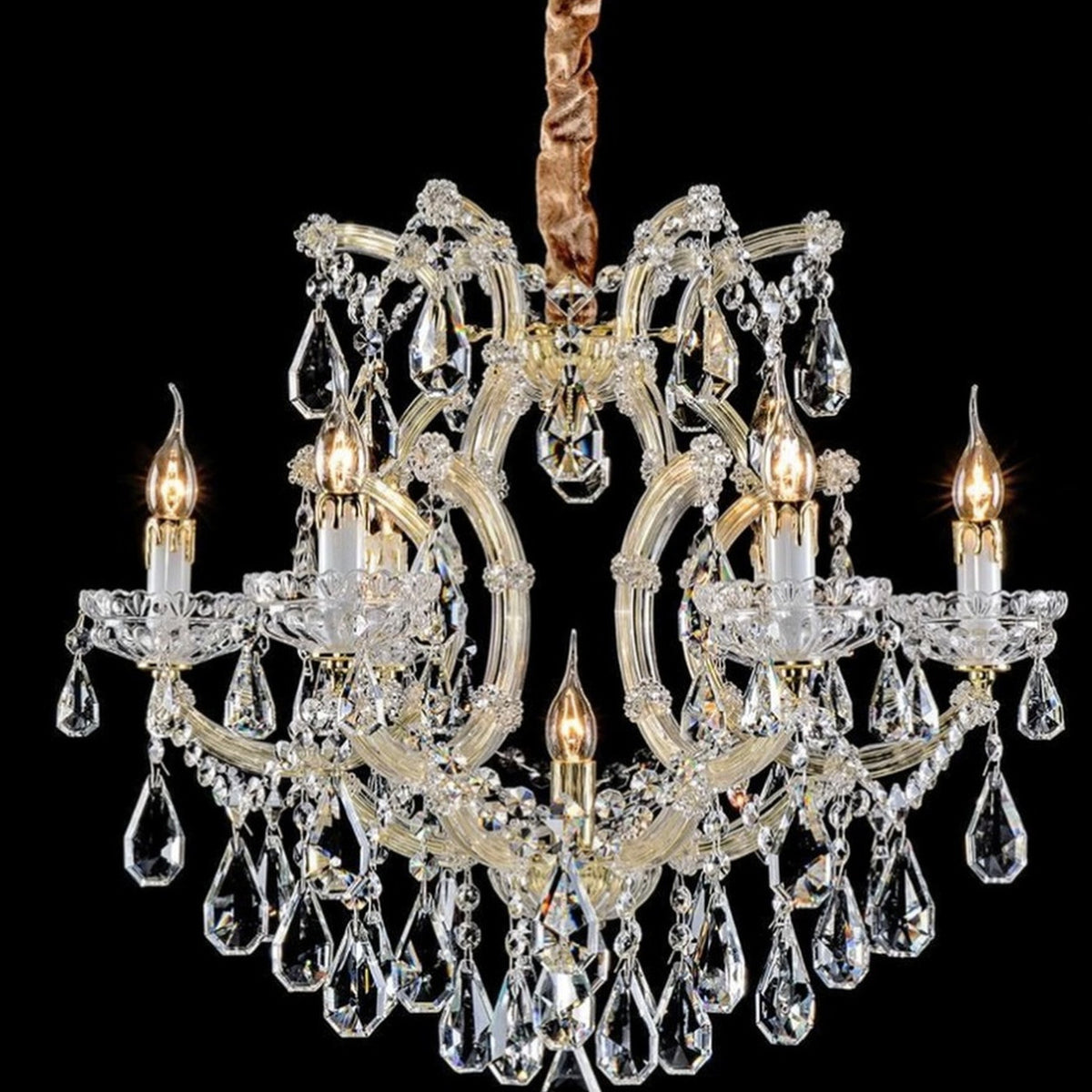 AM0809 — European Grand Hall Crystal Chandelier for Duplex Spaces & Stairwells