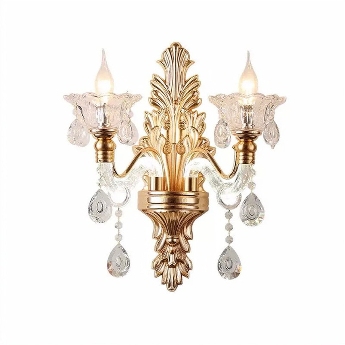 AM0837 — European Stairwell Crystal Wall Light for Living Rooms & Dining Rooms